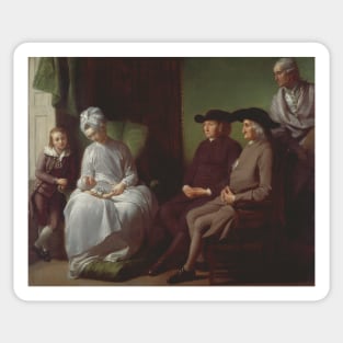 The Artist and His Family by Benjamin West Sticker